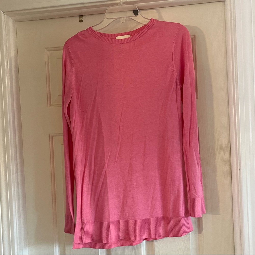 H&M pink tunic sweater